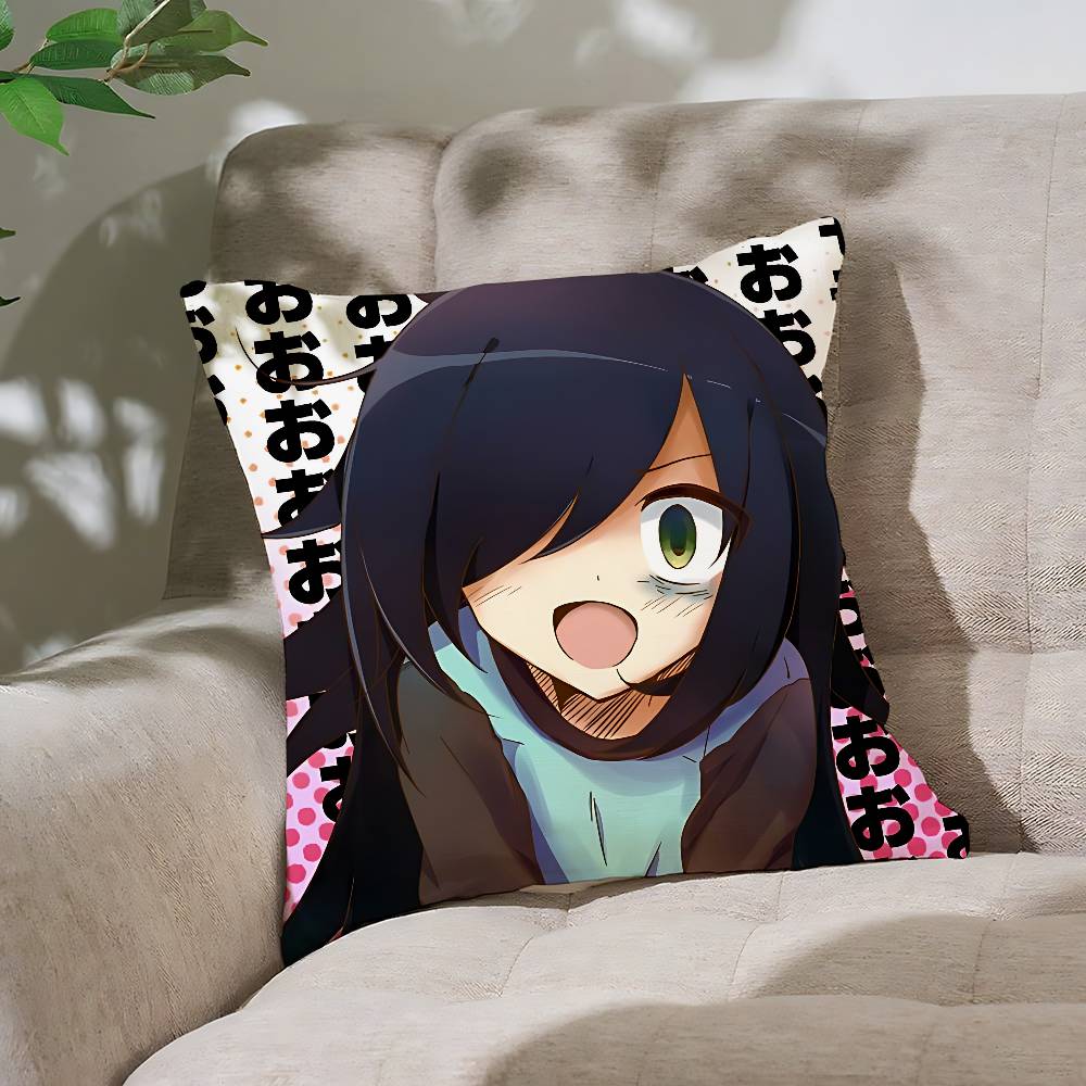 Cute KTomoko KurokiS Pillow Case Throw Pillow Cover Nordic Vintage Style Cushion Covers Home Living Room Sofa Couch Seat