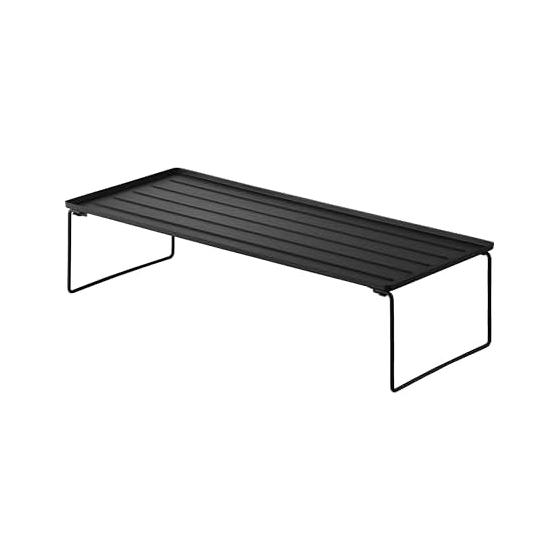 Yamazaki Jitsugyo (Yamazaki) Folding Shoe Rack Black When used: W66.4 x D27 x H16.3cm Tower Stacking Compatible Shoe Rack Bottom Shelf No Assembly