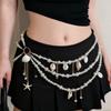 Y2K Pearl Waist Chain Tassel Women Body Chain Belt All-match Body Jewelry  Photoshoot