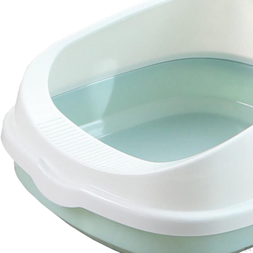 Cat Toilet Removable Large Semi-enclosed Litter Tray with for Cats