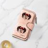 Black Wing Rose Tattoo Print Long Wallet Multifunctional Portable Snap Coin Purse Unisex Perfect Birthday Gift For Friends Family Daily Commute