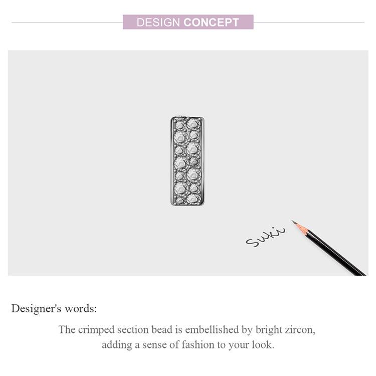 Bamoer Sterling Silver 925 Colorful Garden CZ Beads for Women Jewelry Making Charm Fit Original Bracelet DIY Jewelry