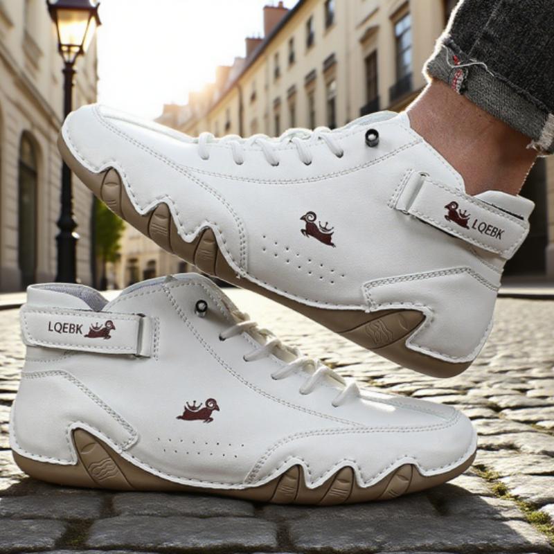 Spring  Autumn Men's Low Cut Bare Boots Fashionable Retro Classic Anti Slip Casual Loafers Soft Comfort  Driving Walking Shoes