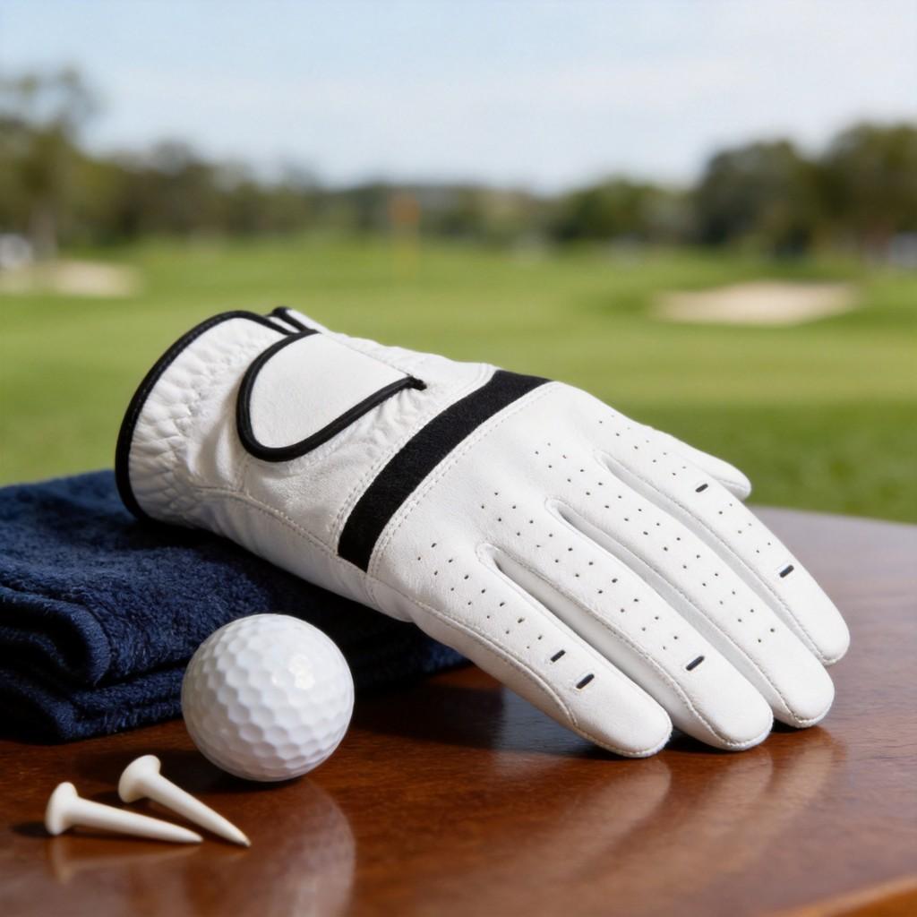 Leder-Golfhandschuhe für Damen und Herren mit atmungsaktivem PU-Material für Outdoor-Sport und Sonnenschutz