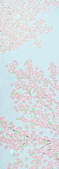 Anbo Dyeing Hand Towel "Cherry Blossoms In Full Bloom In the Sky" Authentic Dyed 100% Cotton Tokuoka, Made In Japan, 35cm X 100cm