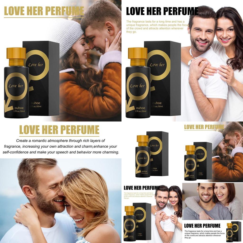 Perfume Delightful Portable 50ml Fresh Appeal Ideal For Couples On Date A