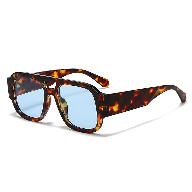 JYL TS Double Bridge Sunglasses Unisex UV Protection Versatile QZ1063-3935