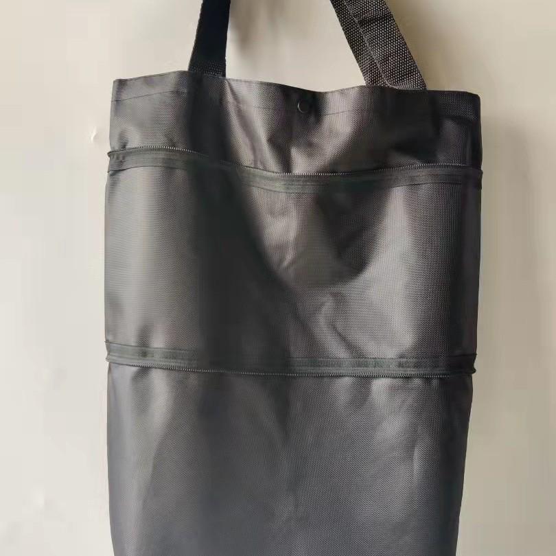 Cărucior de cumpărături pliabil din poliester cu roți - Geantă cărucior portabilă