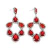 Lightweight Teardrop Crystal Drop Earrings Comfort Wear Triple Dangle Jewelry Teardrop Ear Accessories For Parties