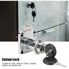 Lock Body,3-Pack Cylinder Cam Drawer Lock Desk Wardrobe Cabinet Locker Furniture Hardware Lock with 3 Keys