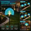 Colorful Changing Solar Peacock Light Waterproof LED Landscape Light  Patio Decor