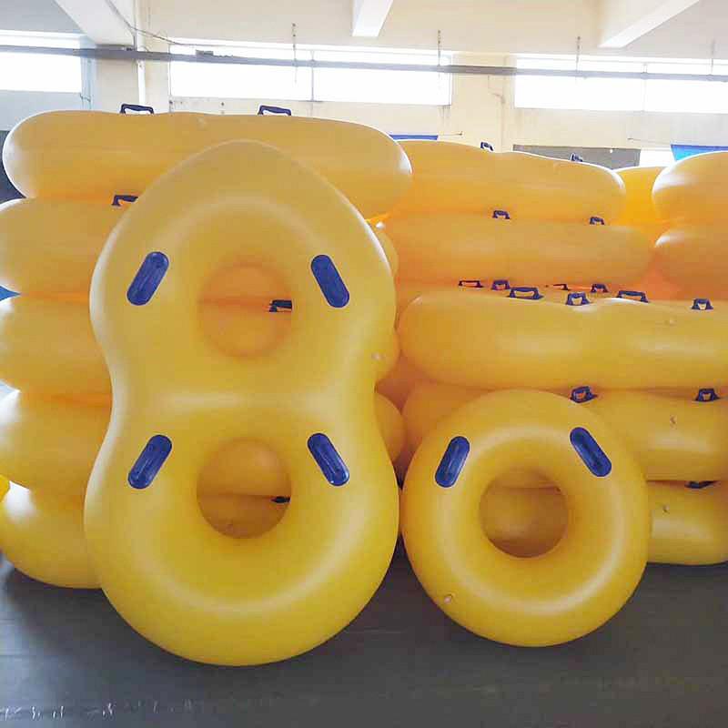 Inflatable PVC Water Park Raft - Double or Four-Person Single: 106*32cm