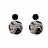 Cartoon Retro Chinese Ink Wash Style Geometric Round Stud Earrings