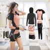 Damen Schnelltrocknendes Yoga- & Laufset - Kurzärmelig, Atmungsaktive Sportbekleidung für Sommer & Herbst