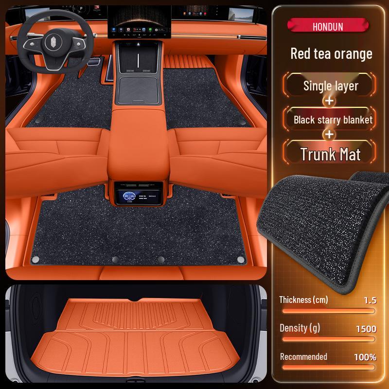 2026 Hongqi S9 TPE Floor Mats: Full Set Interior Carpet for Five Seats