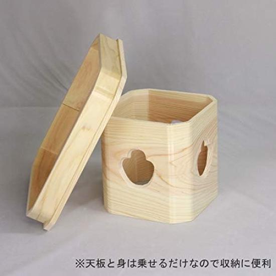 Namukumachan Kobo Sanpo (Sanpo) 6 inches (18.5cm wide x 14.5cm high) Three-sided Hinoki (Japanese cypress) Made in Japan Shinto Shrine, Shinto