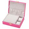 High Face Value Luxury Jewelry Storage Box Multifunction Earrings Necklace Rings Storage Box Pure Color Jewelry Display Boxes