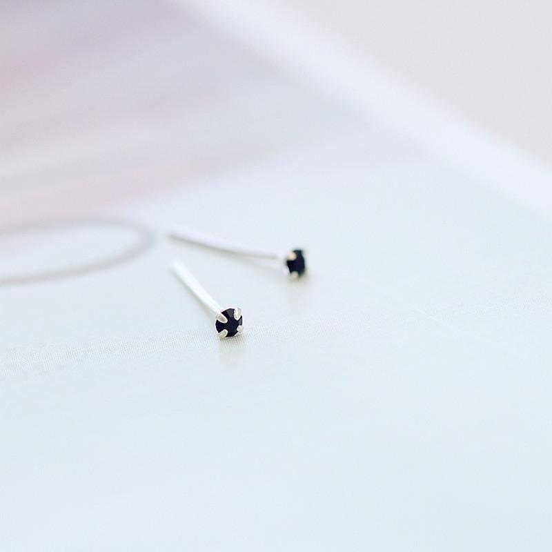 Mini Super Small Diamond Colored Earrings Japanese and Korean Men and Women Gentle Wind Nourishing Ear Piercing Earrings