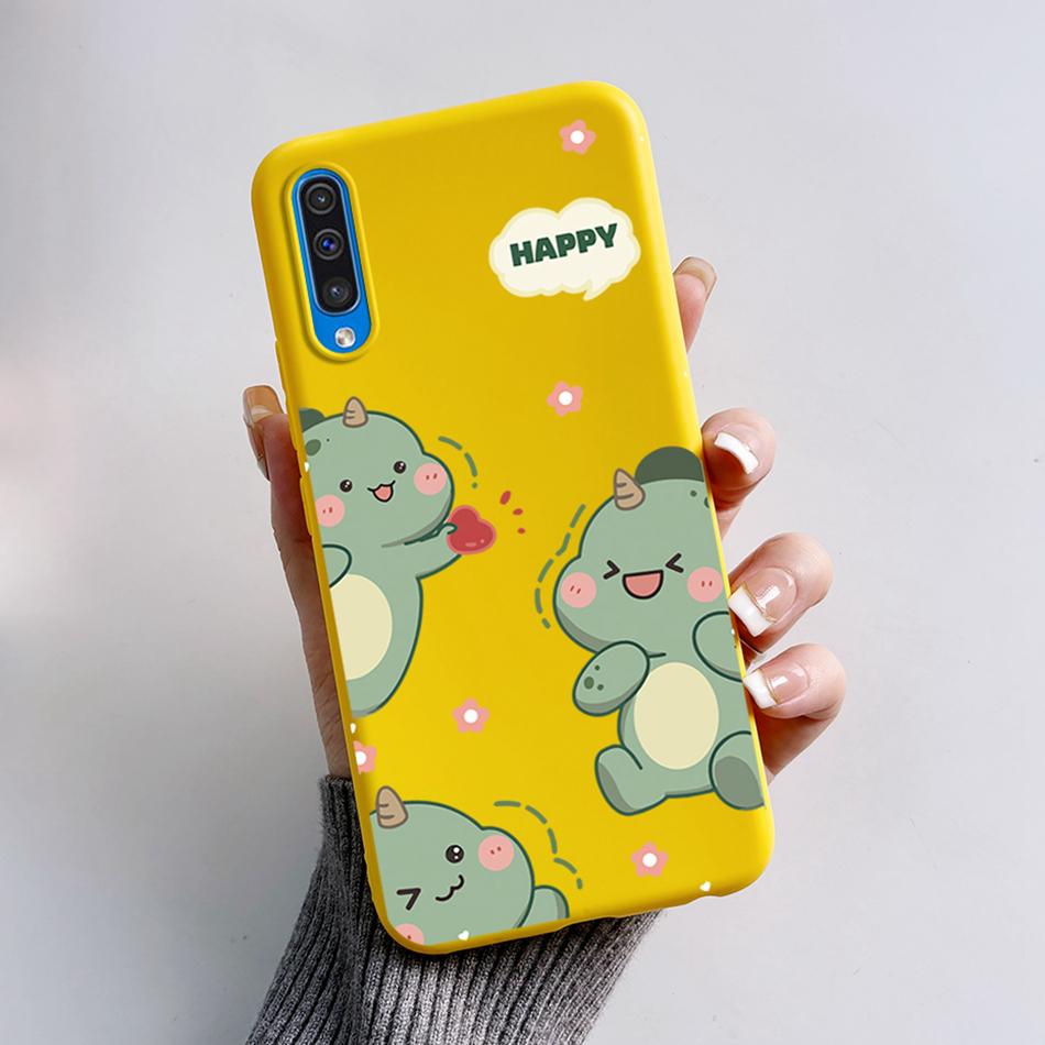 For Samsung A50 A50S A30S Case Cartoon Soft Liquid Silicone Full Protection Phone Back Cover For Galaxy A 50 50S 30S Funda Shell