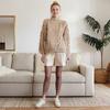 Oversize Knit Pullover Women Casual Lazy Round Neck Kink Solid Sweater Female 2024 Autumn Winter Loose Sleeves Knitwear Lady