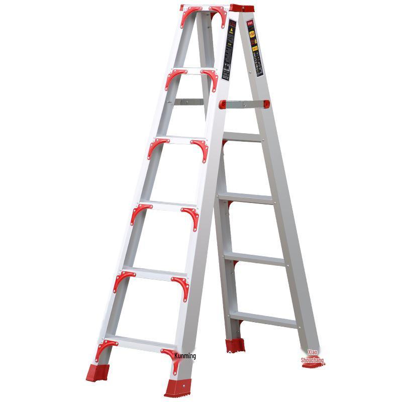 Multi-functional A-frame Aluminum Alloy Folding Telescopic Ladder for Indoor & Outdoor Use