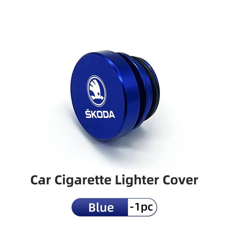 

2025 New Car Cigarette Lighter Dustproof Plug Button Cover Accessories For Skoda Fabia Kamiq Superb MK3 VisionS Yeti Scala Enyaq