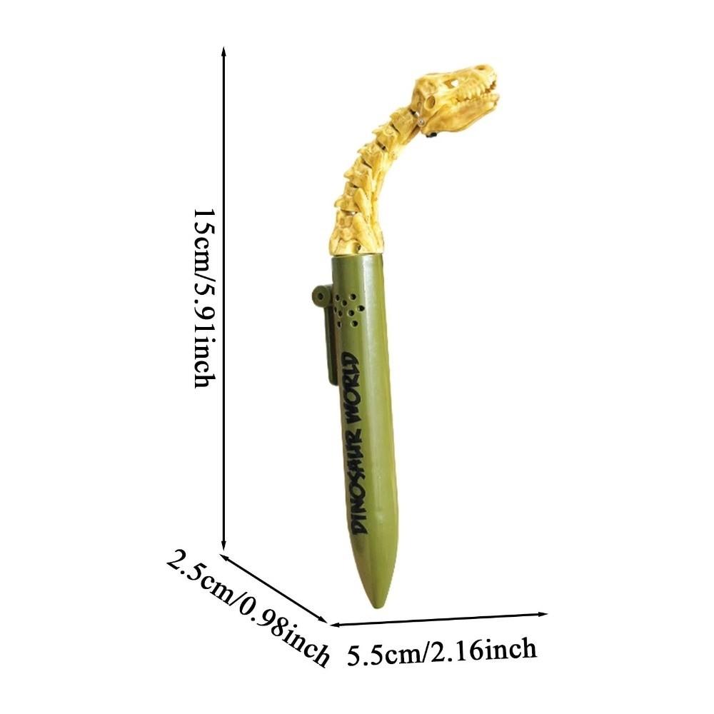 Smooth Dinosaur Gel Pen Mouth Dinosaur Ballpoint Pen New Gag Joke Prop Open  for School Office