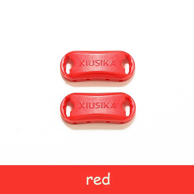 2pcs/pai Elastic Laces Buckle Shoelaces for Sneakers Shoelace Accessories Plastic Shoelace Lock Sports Shoe Kit AF1 Shoe Decora