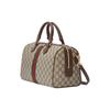 Gucci Borsa Boston Ophidia GG Supreme Pelle Beige Marrone Hardware Doppia G Oro Borsa da Viaggio Duffel per Donna Pendolarismo Quotidiano 772065-96IWG-8745