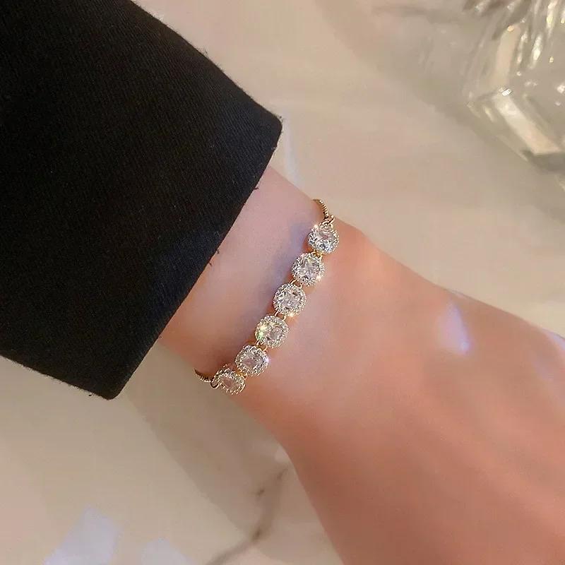New Silver Color Beads Braided Pearl Bracelet For Women Fashionable Personalized Daily Accessory Party  Birthday Gifts