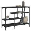 VidaXL Console Table with Shelves Black 100x35x75 Cm 837787