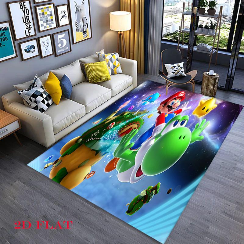 Vibrant Diamond Cartoon Character Print Carpet Home Decor Floor Mats Bathroom Mat Protective Pad Room