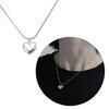 Stylish Metal Heart Pendant Necklace Multifuntional Jewelry Metal Texture Suitable for Everyday Wear and Parties