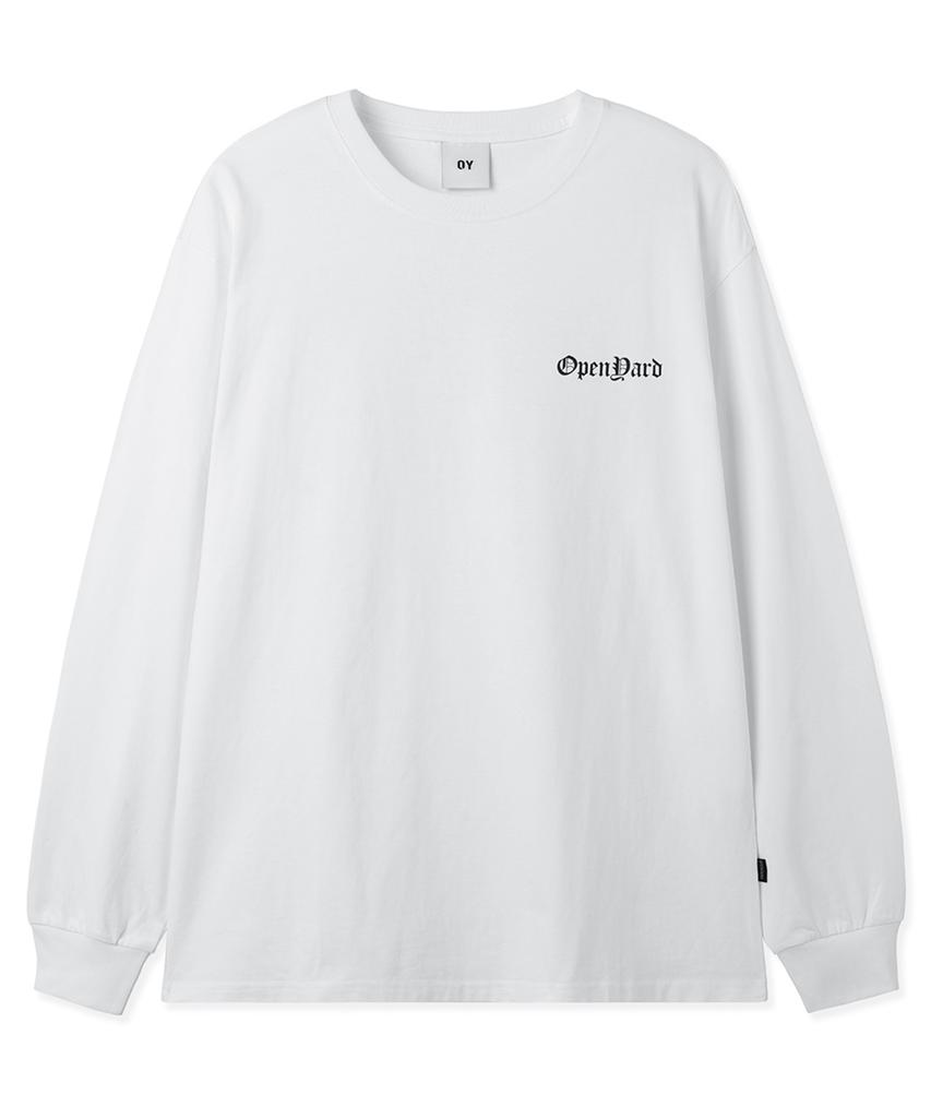 Opeunyadeu(Owai) Tribal Logo L/S Tee - White