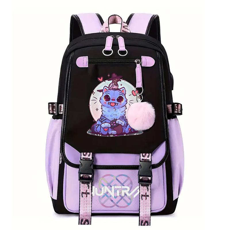 Witch Hunter Animation Cartoon Printed School Bag Large Capacity Junior High School Student Backpack