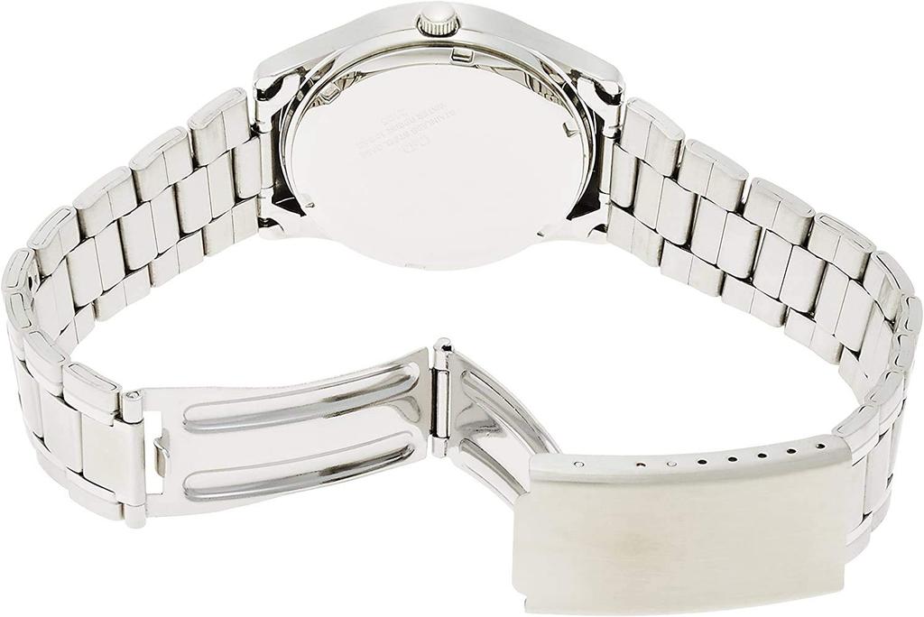 Citizen Analog Date Day of the Week Metal White Q&Q Men's Watch, Waterproof, Display, Display, Band, W472-204,