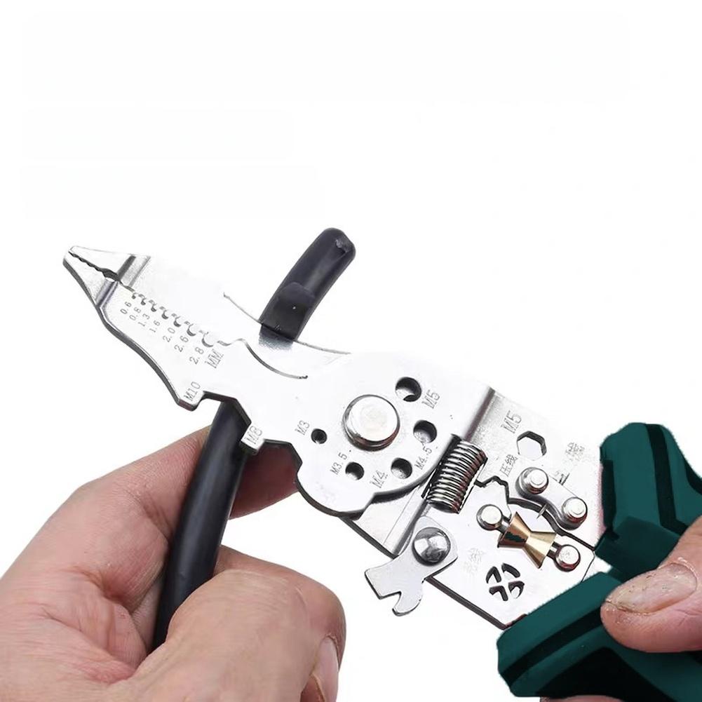 Wire Stripper 16 In 1 Multi Tool Pliers with Voltage Tester Crimping Cutting and Stripping for Electricians and Technicians