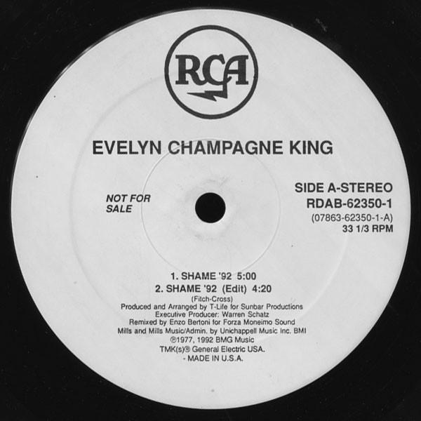

12inch Record EVELYN KING - Shame RDAB623501 RCA 1992 US Dance & Electronica Used