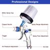 Pneumatic Paint Spray Gun Cordless Portable Adjustable Valve Handheld Paint Sprayer With 600ml Cup for Home House