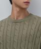MUSINSA STANDARD Cotton Cable Crew Neck Knit [Sage]