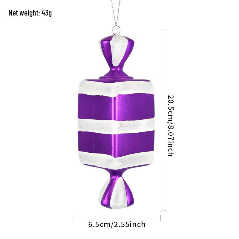 Electroplated Candy Pendants for Christmas Tree Decorations and Photography Props