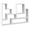 Vidaxl Wall Shelf, White, 96X12X64 Cm, Wood-Based Material