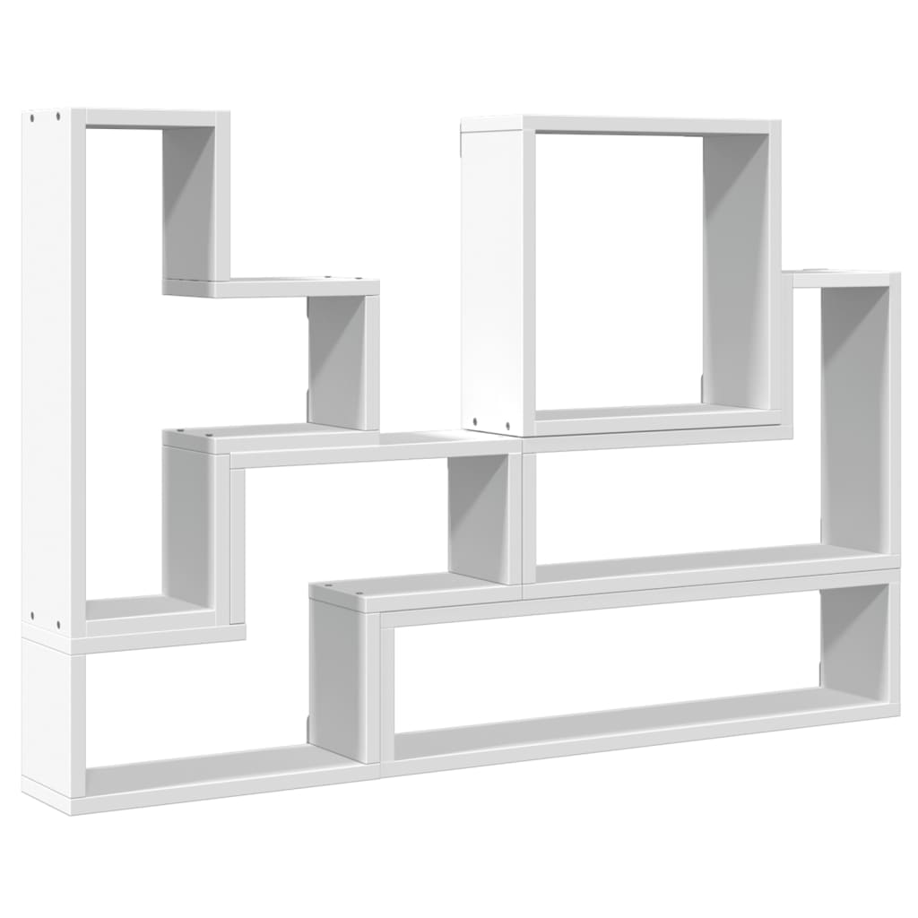 Vidaxl Wall Shelf, White, 96X12X64 Cm, Wood-Based Material