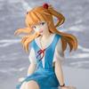 Anime EVA Asuka Langley Soryu Schuluniform Sitzende Haltung Kawaii Figur PVC Modell Puppe Ornament Geschenke