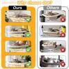 Cat Desk Bed Desk Cat Perch Comfortable Soft Round Desktop Cat Bed Table Mount Cat's Nest With Pet Mat Office Work Deskcat Bed