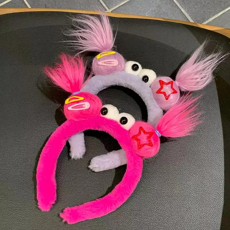 Creative and Quirky Twist Stick Headband Party Cartoon Cute Colorful Headband for Girls To Wash Their Face and Hair Fun