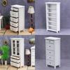 Modern Minimalist White Dollhouse Miniature Furniture Model Storage Cabinet