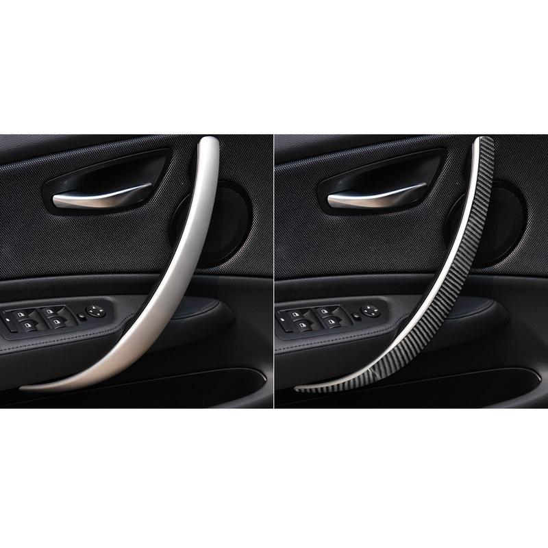 Carbon Fiber Style Car Door Handle Cover Trim For BMW 1 Series E81 E82 E87 E88 2008-2013