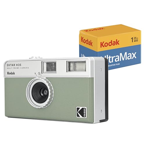 

Плівковий фотоапарат Kodak EKTAR H35 з половинним форматом кадру (Шавлія) з набором 35-мм плівки Kodak Ultramax 400/24 кадри