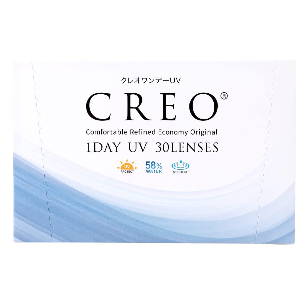 

Cleo 1day UV 30 lenses per box disposable contact Water High water UV comfortable fit Moist, (daily lenses) [High Content] [BC 8.7] [PWR -3.00]